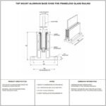 Flanged Top-mount Glass Railing Base Shoe