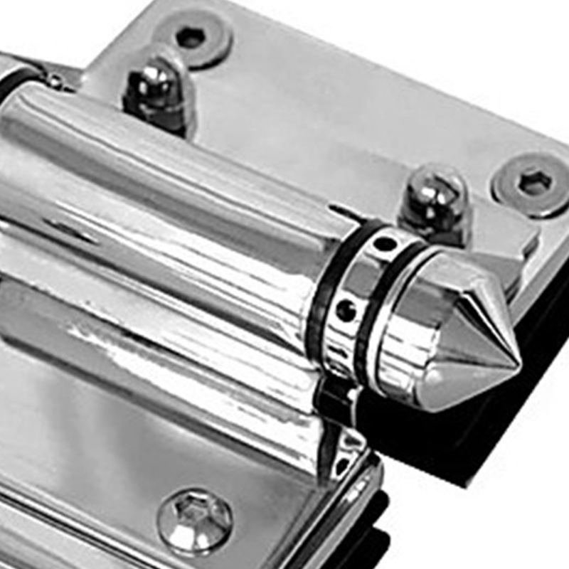 Bolt-Plate Glass-to-Glass Pool Gate Hinge