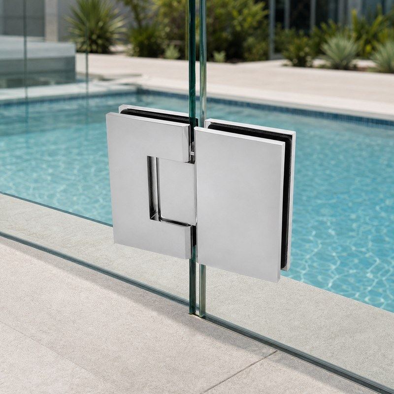 Rectangular Glass-to-Glass Pool Gate Hinge