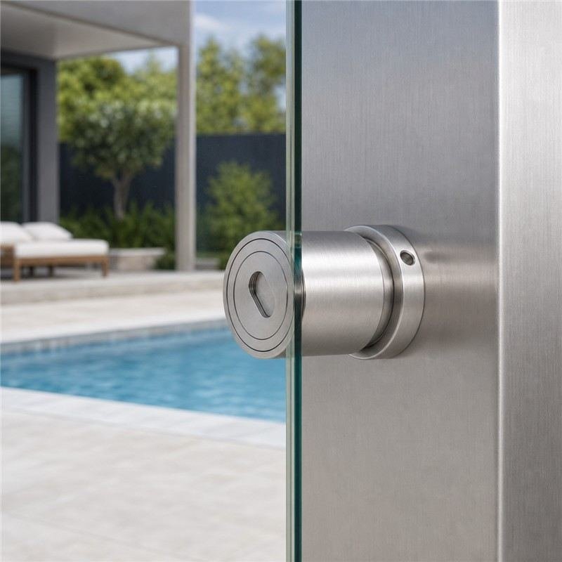 Slotted-Cap Pool Fence Glass Adapter