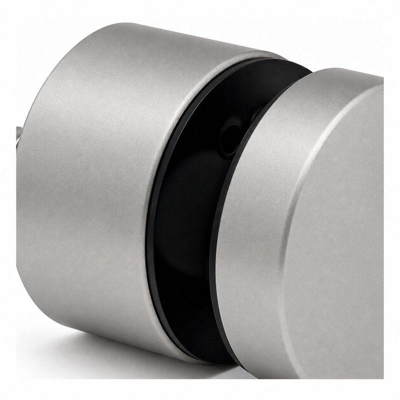 Threaded-Stud Glass Pool Fence Standoff — Matte silver appearance concept