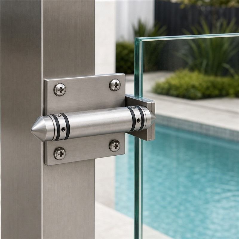 Conical-Cap Wall-Mount Pool Gate Hinge