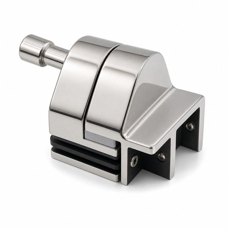 Right-Angle Glass Pool Gate Latch