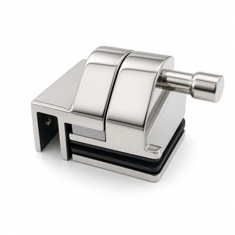Right-Angle Glass Pool Gate Latch