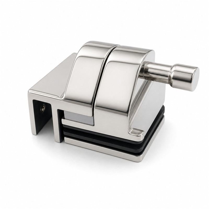 Right-Angle Glass Pool Gate Latch