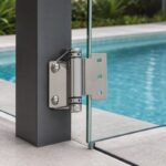 Flat-Leaf Pool Gate Hinge with Acorn Nuts