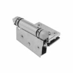Silver Conical-Cap Wall-Mount Pool Gate Hinge