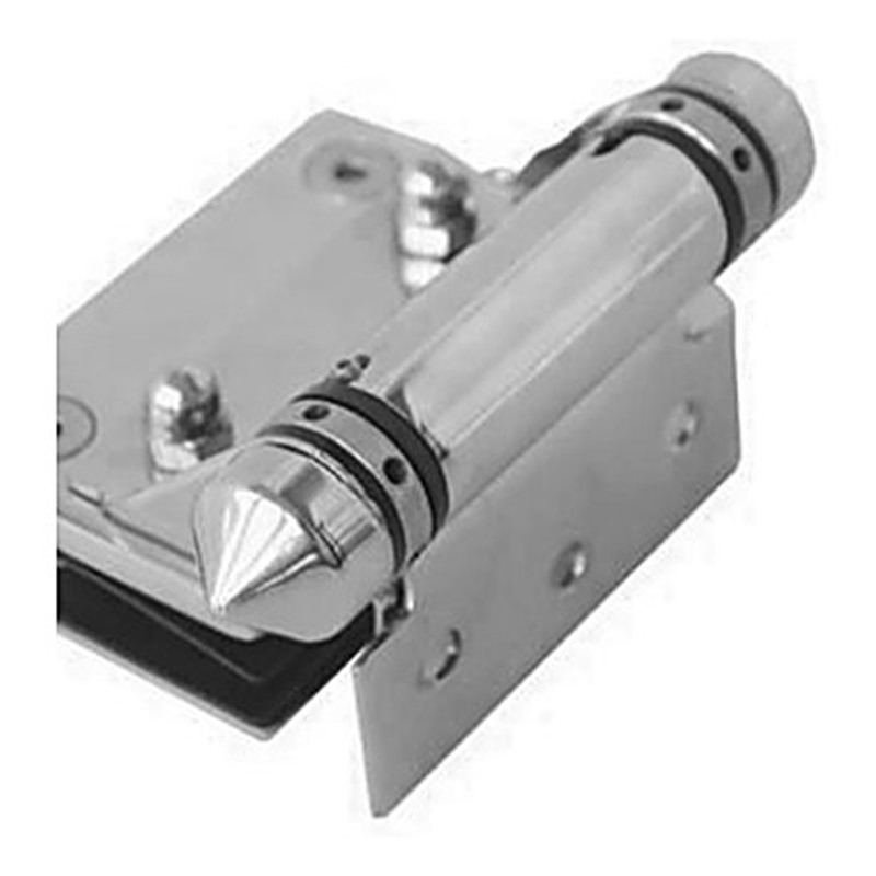 Silver Conical-Cap Wall-Mount Pool Gate Hinge