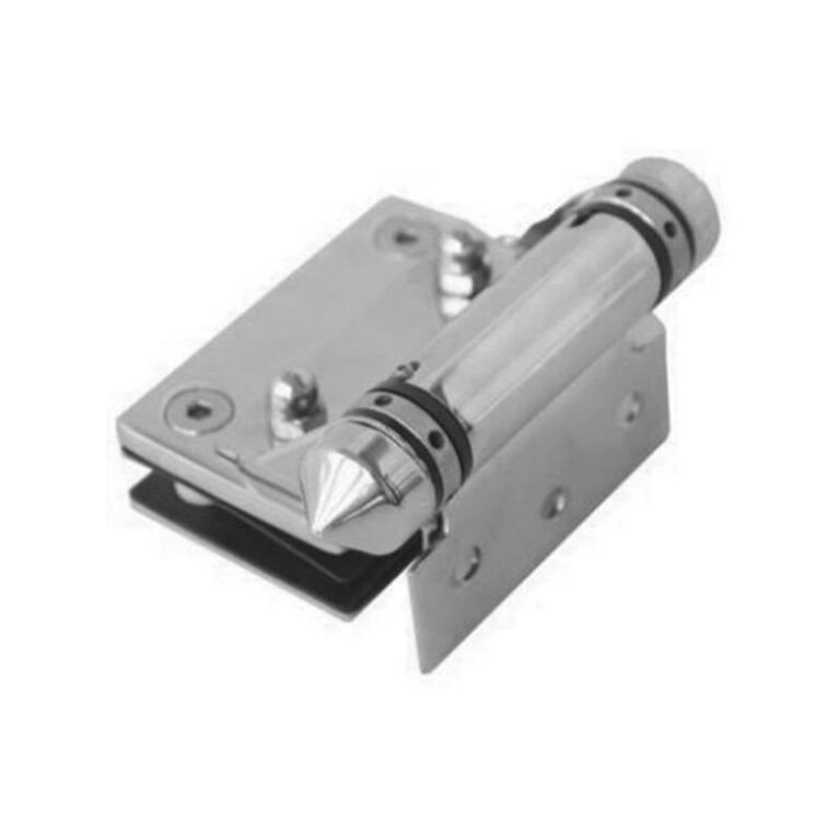 Silver Conical-Cap Wall-Mount Pool Gate Hinge