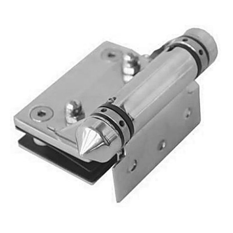 Silver Conical-Cap Wall-Mount Pool Gate Hinge