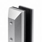 Silver Square Cover-Plate Pool Fence Spigot