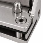 Right-Angle Barrel Pool Gate Hinge — Matte silver appearance concept