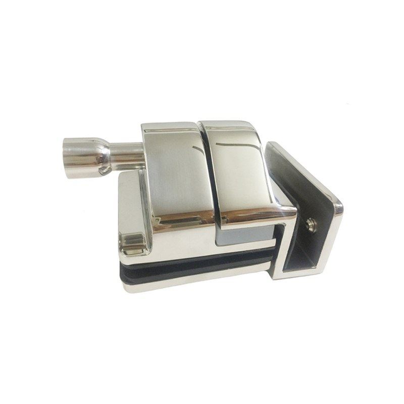 Corner-Bracket Glass Pool Gate Latch