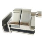 Corner-Bracket Glass Pool Gate Latch