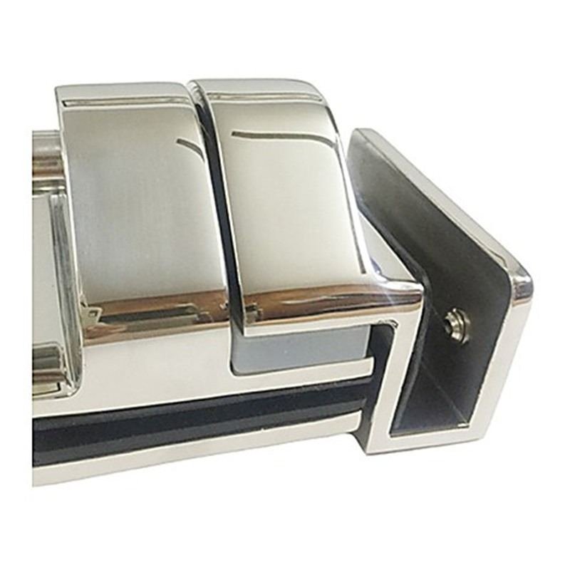 Corner-Bracket Glass Pool Gate Latch