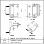 Flat-Plate Pool Gate Hinge