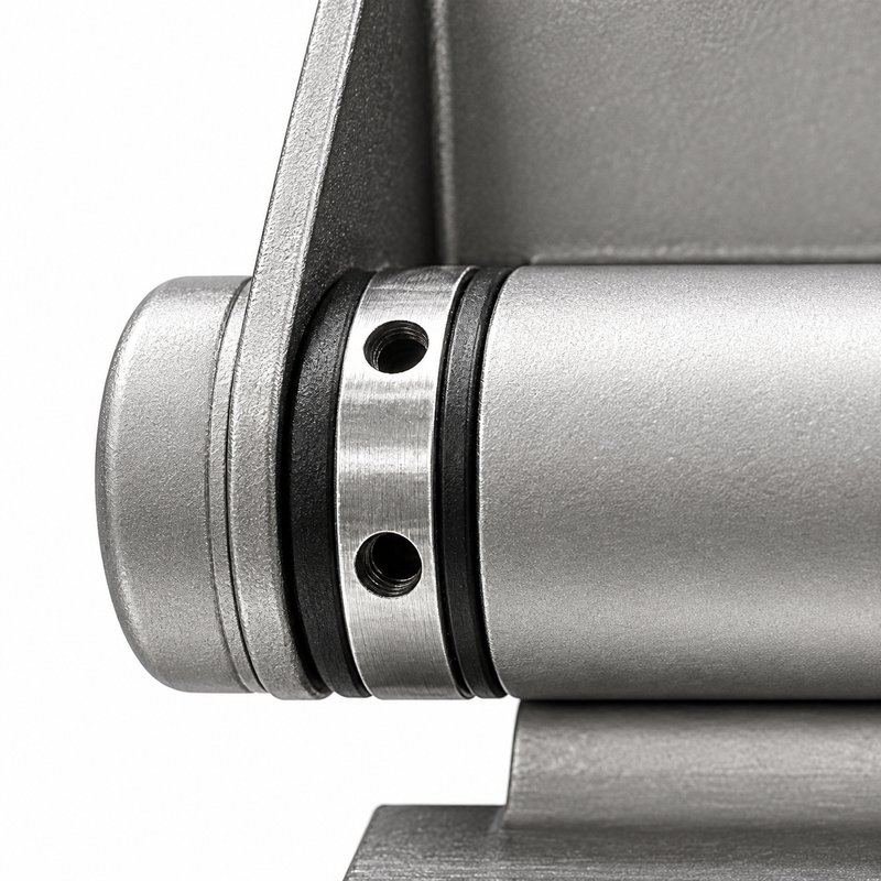 Flat-Plate Pool Gate Hinge — Matte silver appearance concept