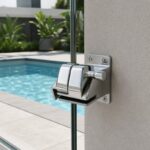Glass-to-Wall Pool Gate Latch