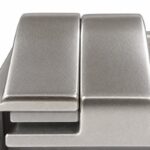 Glass-to-Wall Pool Gate Latch — Matte silver appearance concept
