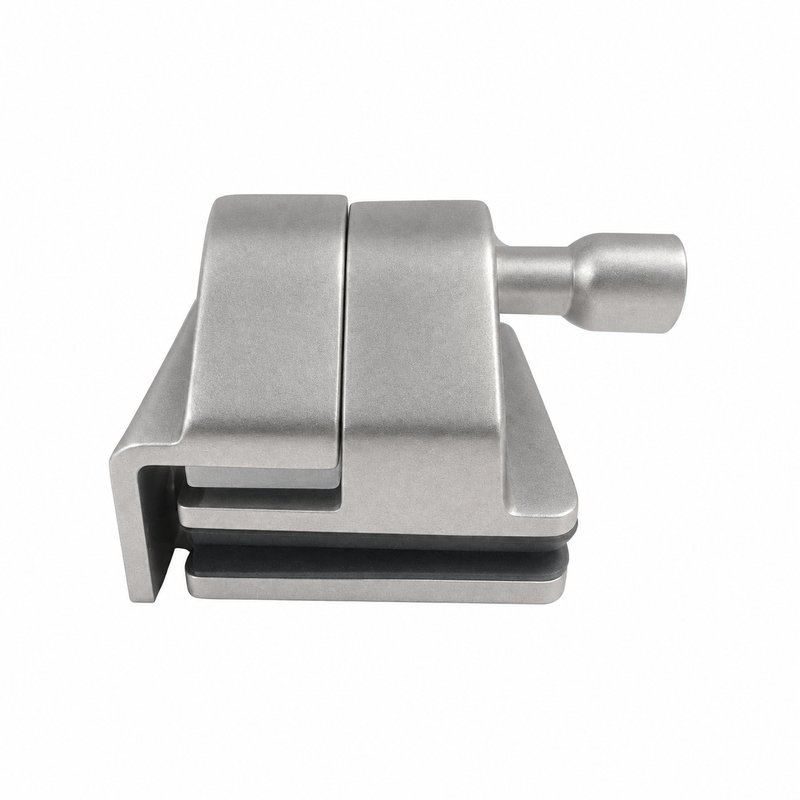 Glass-to-Wall Pool Gate Latch — Matte silver appearance concept