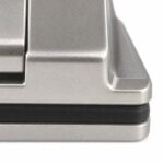 Glass-to-Wall Pool Gate Latch — Matte silver appearance concept