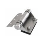 Curved-Leaf Pool Gate Hinge with Exposed Nuts
