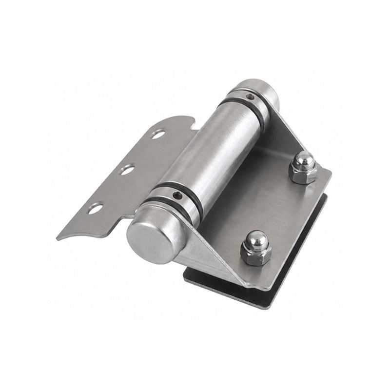 Curved-Leaf Pool Gate Hinge with Exposed Nuts