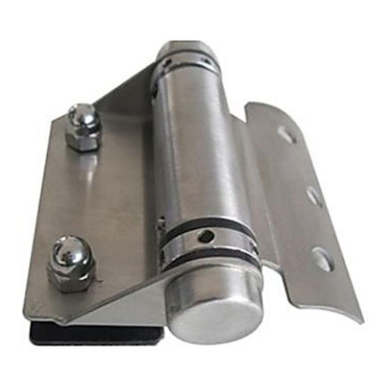 Curved-Leaf Pool Gate Hinge with Exposed Nuts