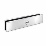 Long Flat Glass Pool Fence Joiner — Polished silver appearance concept