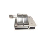 Inline Glass Pool Gate Latch with Metal Housing