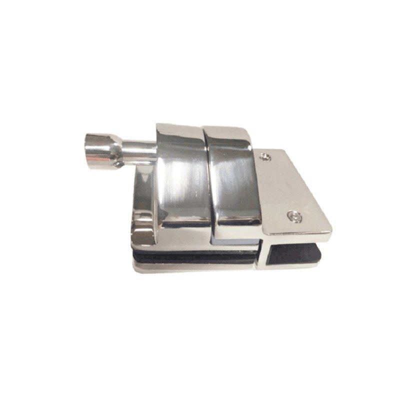 Inline Glass Pool Gate Latch with Metal Housing