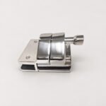 Inline Glass Pool Gate Latch with Metal Housing
