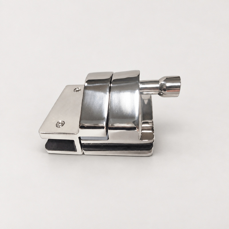 Inline Glass Pool Gate Latch with Metal Housing