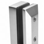 Square Glass Pool Fence Spigot with Side Holes