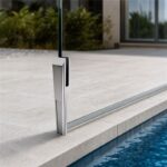 Long-Stem Glass Pool Fence Spigot