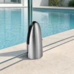 Tapered Round Glass Pool Fence Spigot