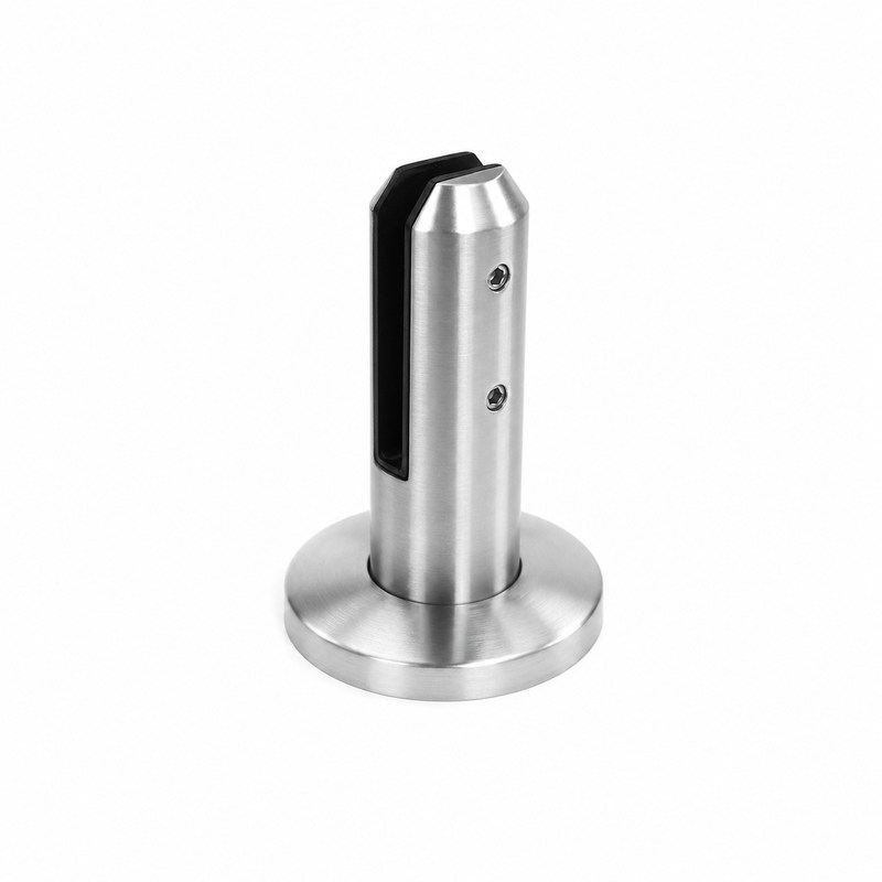 Round Base-Plate Glass Pool Fence Spigot