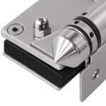 Conical-Cap Wall-Mount Pool Gate Hinge — Matte silver appearance concept