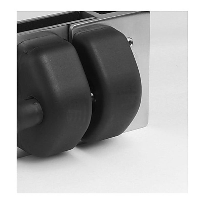 Black-Housing Inline Glass Pool Gate Latch