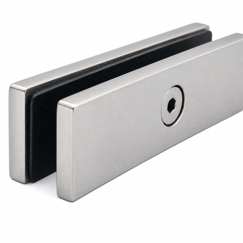 Short Flat Glass Pool Fence Joiner