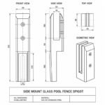 Side-Mount Glass Pool Fence Spigot