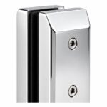Side-Mount Glass Pool Fence Spigot — Polished silver appearance concept