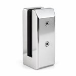 Side-Mount Glass Pool Fence Spigot — Polished silver appearance concept