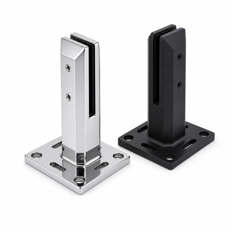 Square Bolt-Down Glass Pool Fence Spigot