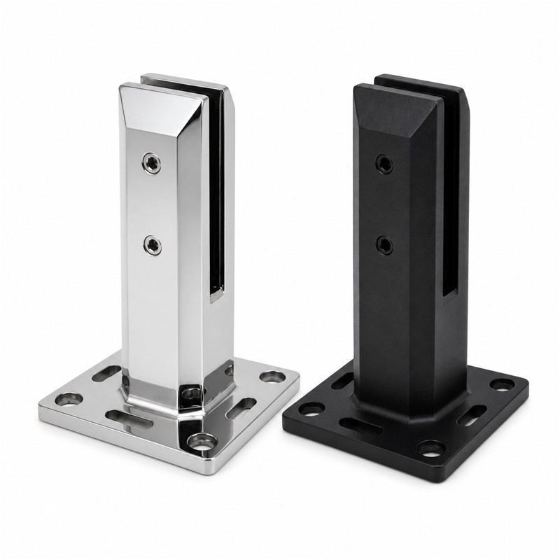 Square Bolt-Down Glass Pool Fence Spigot