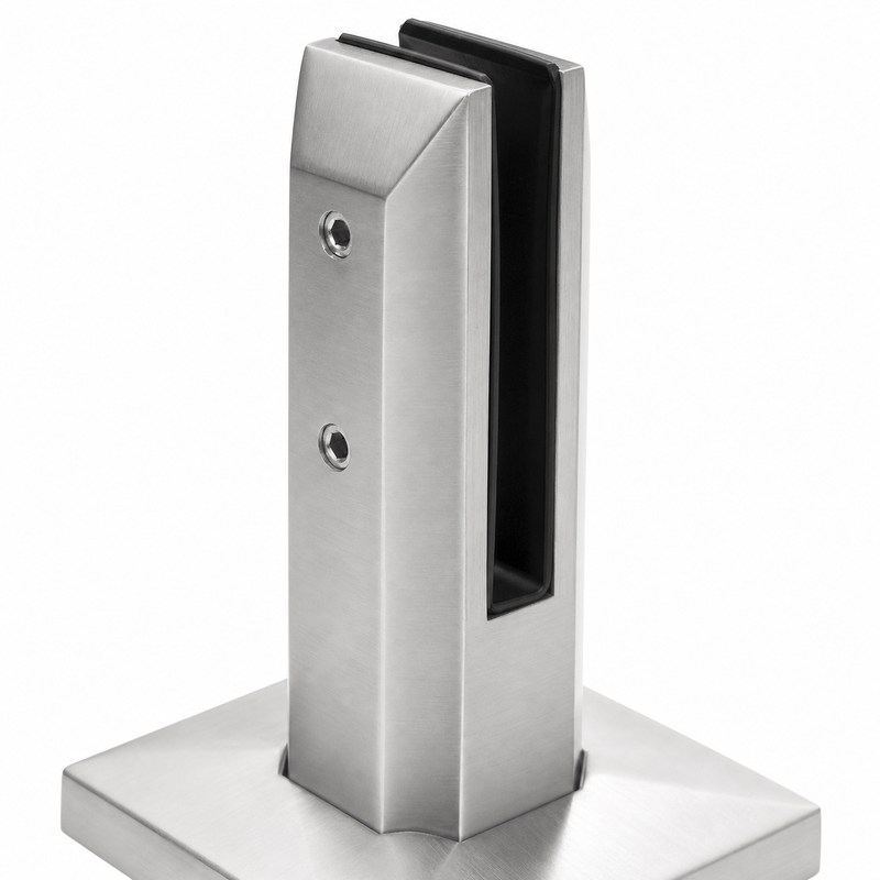 Square Cover-Plate Glass Pool Fence Spigot
