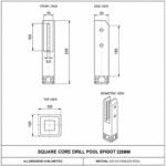 Grooved-Shank Core-Drill Pool Fence Spigot
