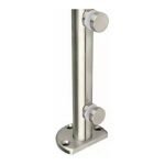 Mini Pool Fence Post with Round Glass Fixings