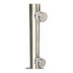 Mini Pool Fence Post with Round Glass Fixings