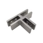 Three-Way Glass Pool Fence Connector
